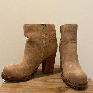 Sam Edelman Case suede block heel booties
